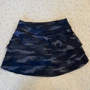 Athleta Girl Camo Lux Print Swing Skirt